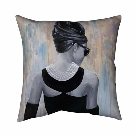 FONDO 20 x 20 in. Actress Audrey Hepburn-Double Sided Print Indoor Pillow FO2773510